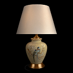 Настольная лампа бежевая с изображением птиц Slip Away варинант исполнения - 2 | Loft Concept в Костроме