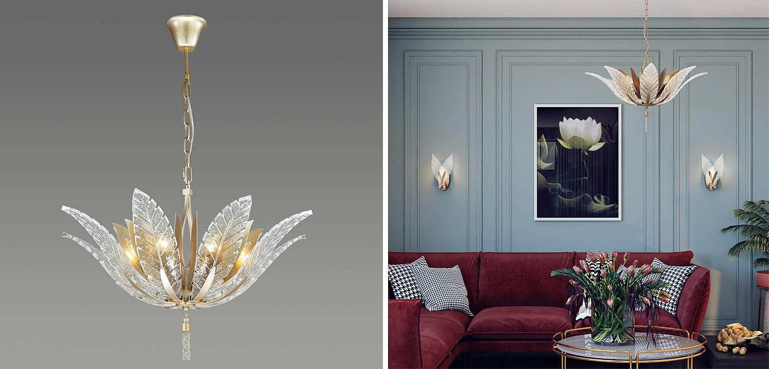 Люстра Glass Petals Chandelier 75 Люстра Glass Petals Chandelier 75 - Loft-Concept в Костроме