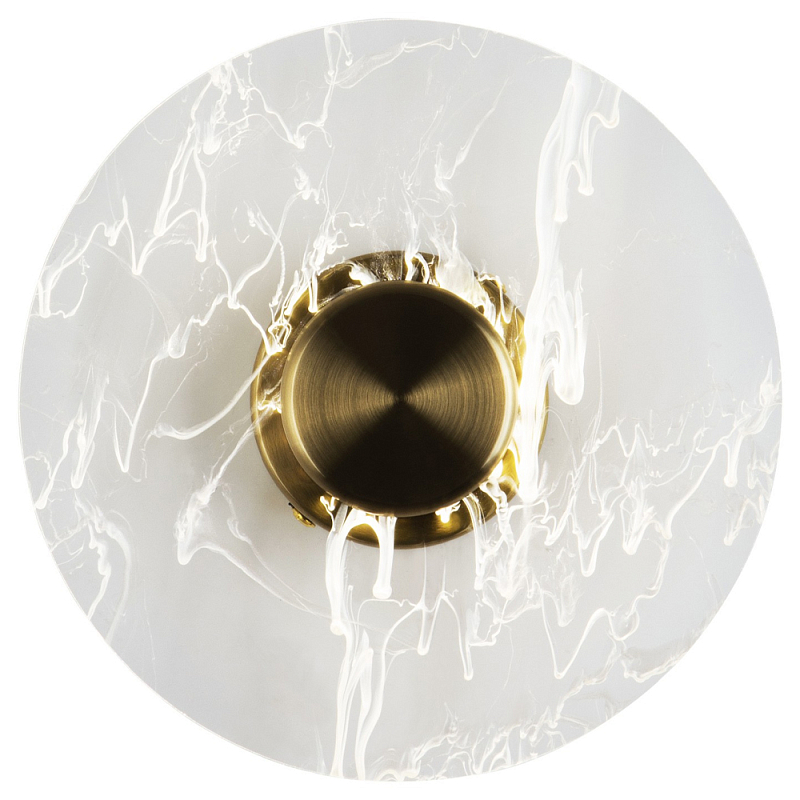 Бра в форме диска Loggia White Smoke Acrylic Wall Lamp Латунь Белый Прозрачное Стекло Бра в форме диска Loggia White Smoke Acrylic Wall Lamp Латунь Белый Прозрачное Стекло в Костроме | Loft Concept