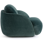 Полукруглое мягкое кресло Halle Green Armchair варинант исполнения - 4 | Loft Concept в Костроме