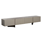 Тумба под телевизор серая с мраморной столешницей Uniqueness Marble варинант исполнения - 1 | Loft Concept в Костроме