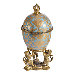 Шкатулка на величественных львах из фарфора с бронзовыми элементами Eden Garden варинант исполнения - 4 | Loft Concept в Костроме