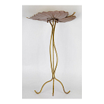 Столик приставной с столешницей Тропический лист Tropical Forest gold варинант исполнения - 3 | Loft Concept в Костроме