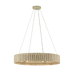 Люстра круглая из толстых деревянных реек Natural Style варинант исполнения - 2 | Loft Concept в Костроме