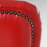 Кресло с обивкой из эко-кожи Harper Armchair Red варинант исполнения - 5 | Loft Concept в Костроме