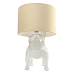Настольная лампа COLLECTION OF DOGS с абажуром Бульдог варинант исполнения - 2 | Loft Concept в Костроме