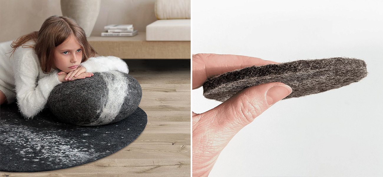 Ковер из Шерсти KATSU "MILKY WAY" Ковер из Шерсти KATSU "MILKY WAY" - Loft-Concept в Костроме