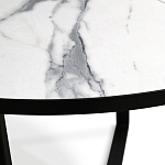 Стол обеденный раздвижной со столешницей белый мрамор Magali варинант исполнения - 8 | Loft Concept в Костроме