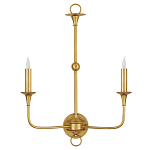 Бра настенное золотого цвета в форме подсвечника Graceful Smoothness варинант исполнения - 3 | Loft Concept в Костроме