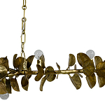 Линейная люстра Brass Eucalyptus Branches Lighting Chandelier варинант исполнения - 3 | Loft Concept в Костроме