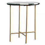 Столик приставной с круглой столешницей с полосатым узором Tabletops with Striped Pattern варинант исполнения - 1 | Loft Concept в Костроме