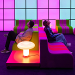 Дизайнерское кресло зеленое Poltronova Sofo Verosa Green Pink Armchair варинант исполнения - 13 | Loft Concept в Костроме