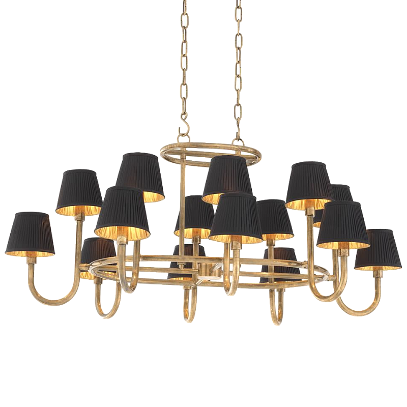Люстра Chandelier Sparrows Латунь Черный Люстра Chandelier Sparrows Латунь Черный в Костроме | Loft Concept