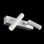 Бра с двумя цилиндрическими повортными спотами белого цвета Trumpet tube варинант исполнения - 3 | Loft Concept в Костроме