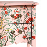 Комод розовый с росписью Цветы L.XV CHEST OF DRAWERS Flowers варинант исполнения - 3 | Loft Concept в Костроме