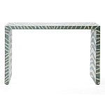 Консоль Дизайнерская Kenya Console ZEBRA Bone Inlay blue варинант исполнения - 1 | Loft Concept в Костроме