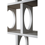 Белый дизайнерский Стеллаж Ring White Wood Bookcase варинант исполнения - 3 | Loft Concept в Костроме