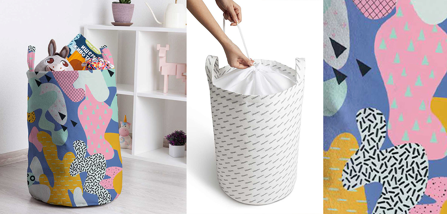 Корзина Pastel Abstraction Basket Корзина Pastel Abstraction Basket - Loft-Concept в Костроме