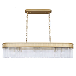 Люстра подвесная овальная со стеклянными трубками Длина 100 см Nembus варинант исполнения - 1 | Loft Concept в Костроме