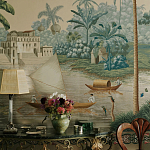 Обои ручная роспись River Scenes of Bengal Kolkata варинант исполнения - 5 | Loft Concept в Костроме