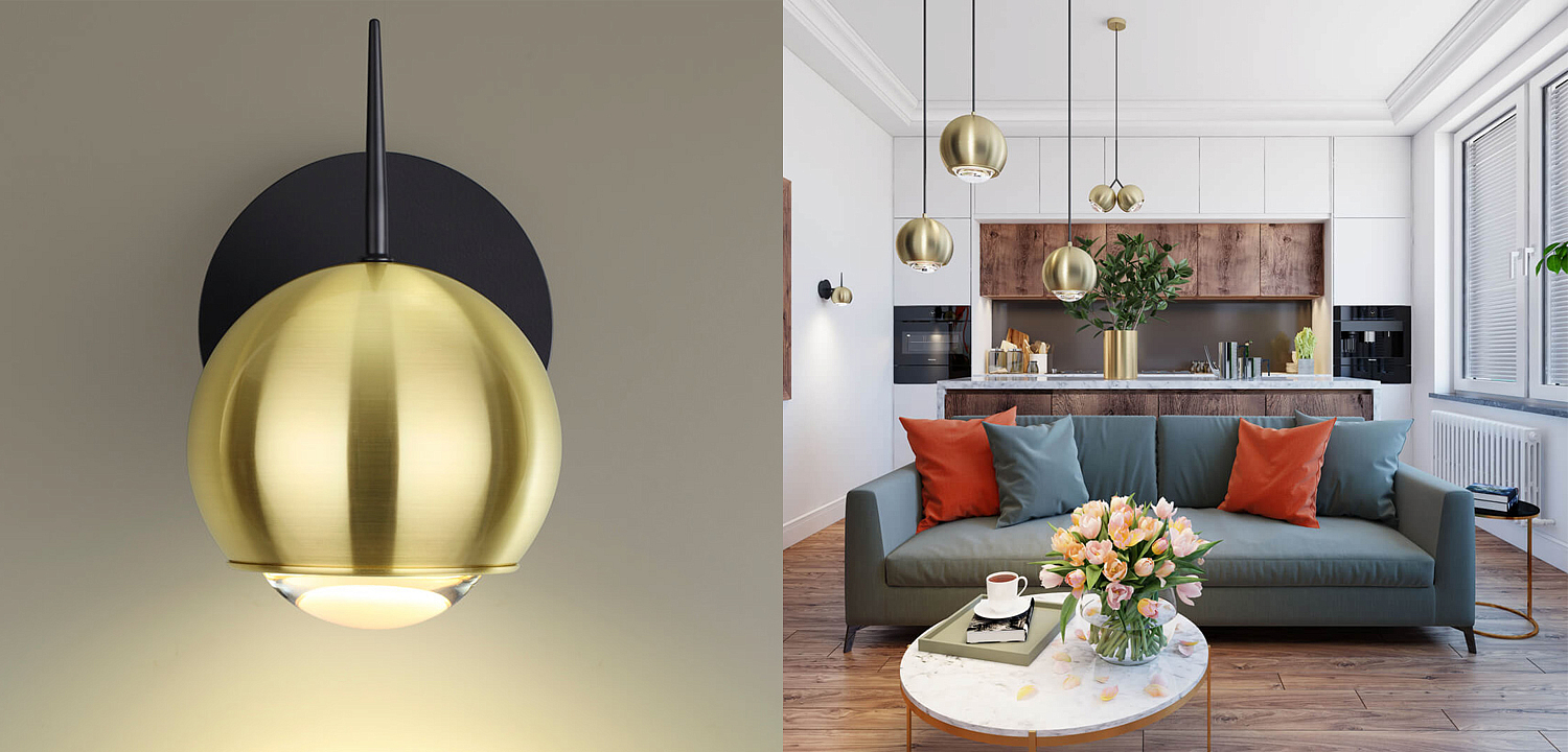 Бра Ivor Sconce Gold Бра Ivor Sconce Gold - Loft-Concept в Костроме