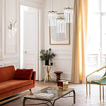 Бра с бронзовыми акцентами и прозрачными стеклянными каплями Droplet Bra варинант исполнения - 4 | Loft Concept в Костроме