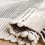 Ковер Woven from Wool с бахромой по краям варинант исполнения - 2 | Loft Concept в Костроме