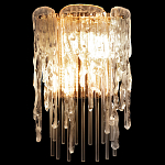 Бра с эффектом стекающего стекла и прозрачными трубками Textured Glass варинант исполнения - 1 | Loft Concept в Костроме