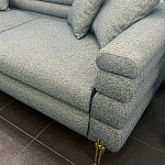 Дизайнерский Диван Lancaster Серо-голубое букле варинант исполнения - 2 | Loft Concept в Костроме