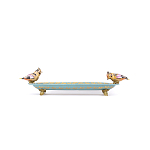 Блюдо фарфоровое Экзотические птички Vivole варинант исполнения - 2 | Loft Concept в Костроме