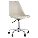 Офисный стул на металлическом основании EGGERY Beige варинант исполнения - 1 | Loft Concept в Костроме