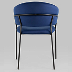 Стул в велюре синего цвета Horizon варинант исполнения - 4 | Loft Concept в Костроме