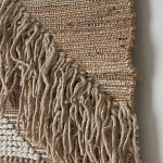 Панно из шерсти и хлопка с узором Beige Calista Cascade варинант исполнения - 6 | Loft Concept в Костроме