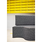 Дизайнерский модульный диван волнистой формы с цветным принтом Poltronova Superonda Sofa варинант исполнения - 19 | Loft Concept в Костроме