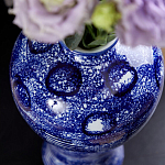 Ваза из фарфора сине-белого цвета Blue & White Ornament  варинант исполнения - 6 | Loft Concept в Костроме