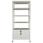 Стеллаж со стеклянными полками Elsa Dreams White варинант исполнения - 8 | Loft Concept в Костроме