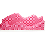 Дизайнерский модульный диван волнистой формы с цветным принтом Poltronova Superonda Sofa варинант исполнения - 8 | Loft Concept в Костроме