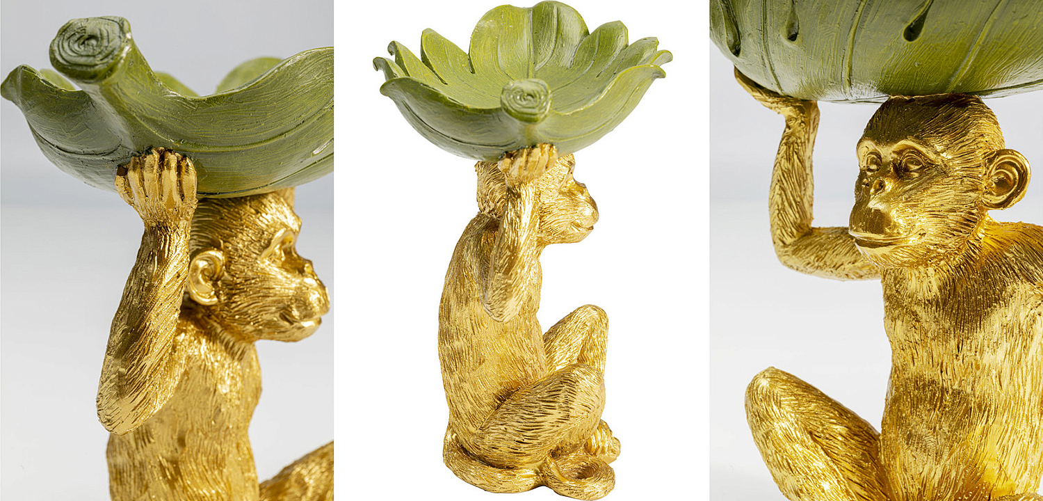 Конфетница Golden Monkey holding a leaf Конфетница Golden Monkey holding a leaf - Loft-Concept в Костроме