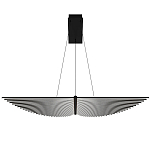 Люстра в виде распахнутых крыльев из тонких металлических планок Flight of Freedom варинант исполнения - 9 | Loft Concept в Костроме