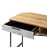 Стол рабочий в стиле лофт с ящиком и нишей для хранения Urban Style Space варинант исполнения - 3 | Loft Concept в Костроме