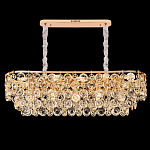 Люстра овальная каскадная с подвесками в форме колец Galaxy of Light варинант исполнения - 4 | Loft Concept в Костроме