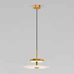 Светодиодный подвесной светильник латунь с мраморным рассеивателем варинант исполнения - 1 | Loft Concept в Костроме