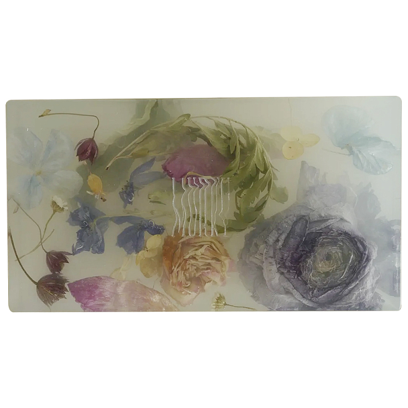 Шкатулка из эпоксидной смолы с цветами белая Epoxy Resin Rectangular Box White Белый Мульти Шкатулка из эпоксидной смолы с цветами белая Epoxy Resin Rectangular Box White Белый Мульти в Костроме | Loft Concept