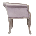 Кресло низкое в стиле прованс Розовый Велюр Louis French Armchair  варинант исполнения - 1 | Loft Concept в Костроме