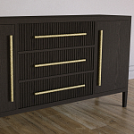 Буфет Primo с тремя ящиками и двумя фасадами Темный орех варинант исполнения - 3 | Loft Concept в Костроме