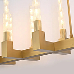 Люстра CANELLE Linear Chandelier 12 Modern Brass варинант исполнения - 3 | Loft Concept в Костроме