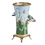 Ваза из фарфора с птицами на бронзовой ветке Garden of Eden варинант исполнения - 2 | Loft Concept в Костроме