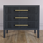 Тумба Primo  с тремя ящиками шпон Черный дуб варинант исполнения - 2 | Loft Concept в Костроме