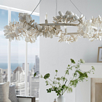 Люстра White Bionic Petals Flo Ring Chandelier варинант исполнения - 2 | Loft Concept в Костроме