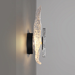 Бра с волнообразным стеклянным плафоном и вставкой из мрамора Liquid Stone варинант исполнения - 2 | Loft Concept в Костроме